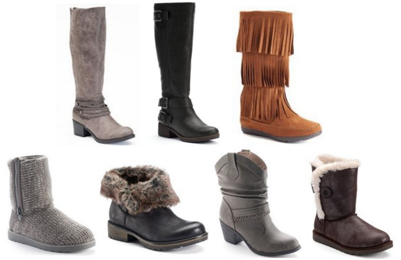Kohl’s: Ladies Boots $12.74 Per Pair Today Only (reg. $89.99)
