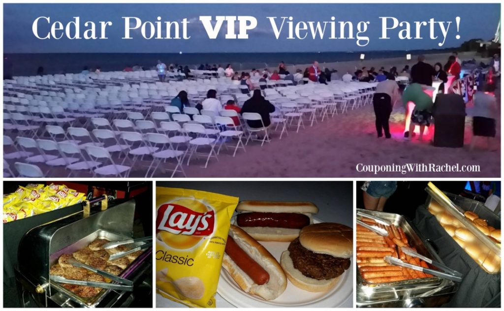 cedar point VIP Viewing Party on the beach