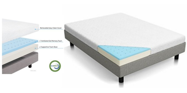 14 inch lucid memory foam mattress
