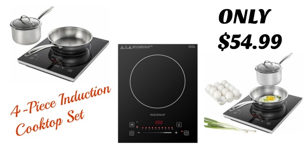 Best Buy Insignia 4 Piece Induction Cooktop Set Only 54 99 Reg