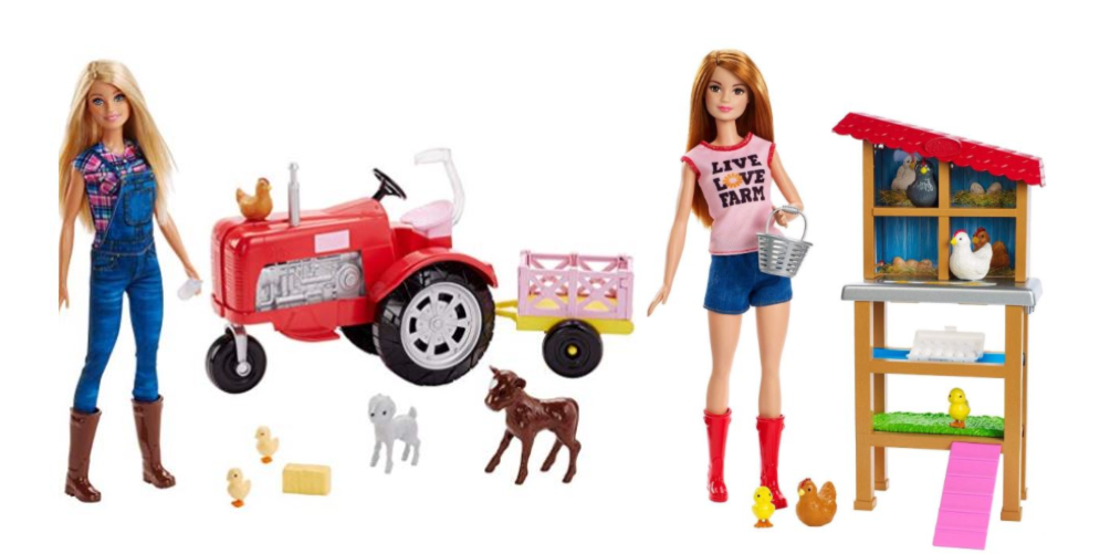 chicken farmer barbie with coop