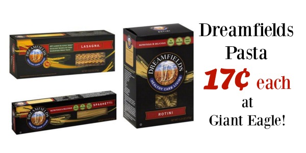 17¢ Dreamfields Pasta at Giant Eagle! - Couponing with Rachel