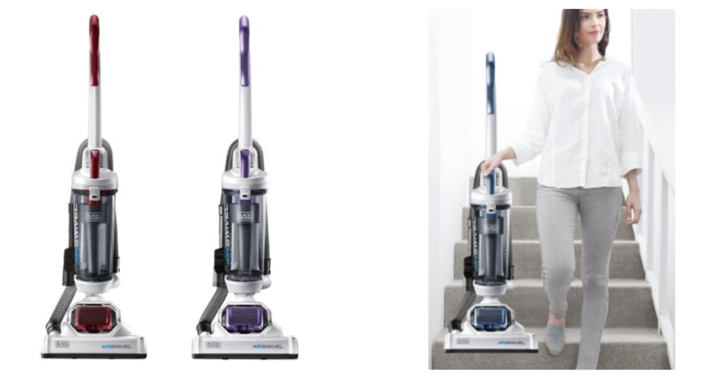 BLACK+DECKER AIRSWIVEL Pet Corded Bagless Pet Upright Vacuum in the Upright  Vacuums department at
