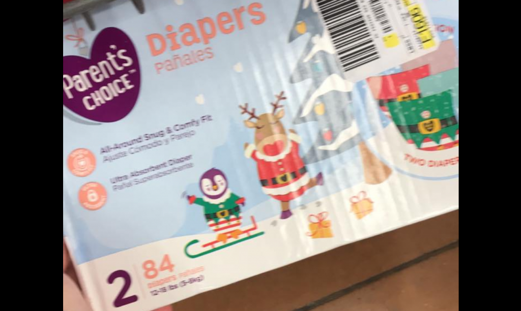 walmart christmas diapers