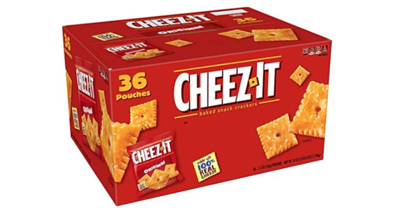 Kellogg’s Cheez-It Baked Snack Crackers (Original, 1.5-Ounce Packages ...