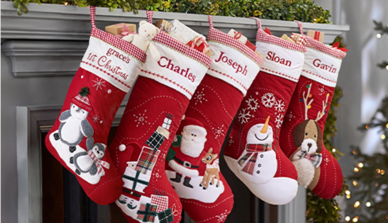 Pottery Barn Kids Personalized Christmas Stockings as Low as $5.99 + FREE Shipping (reg. $19+)