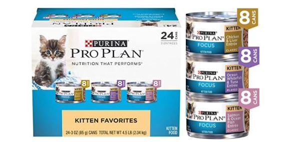 Purina Pro Plan Kitten Canned Wet Cat Food 24-Count