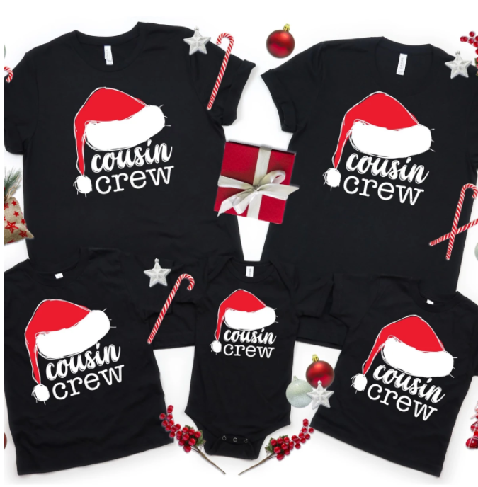 Cousin Crew Holiday Tees, Newborn 