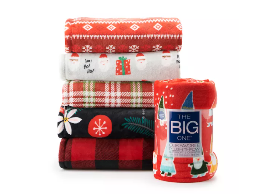 the big one plush throw kohls