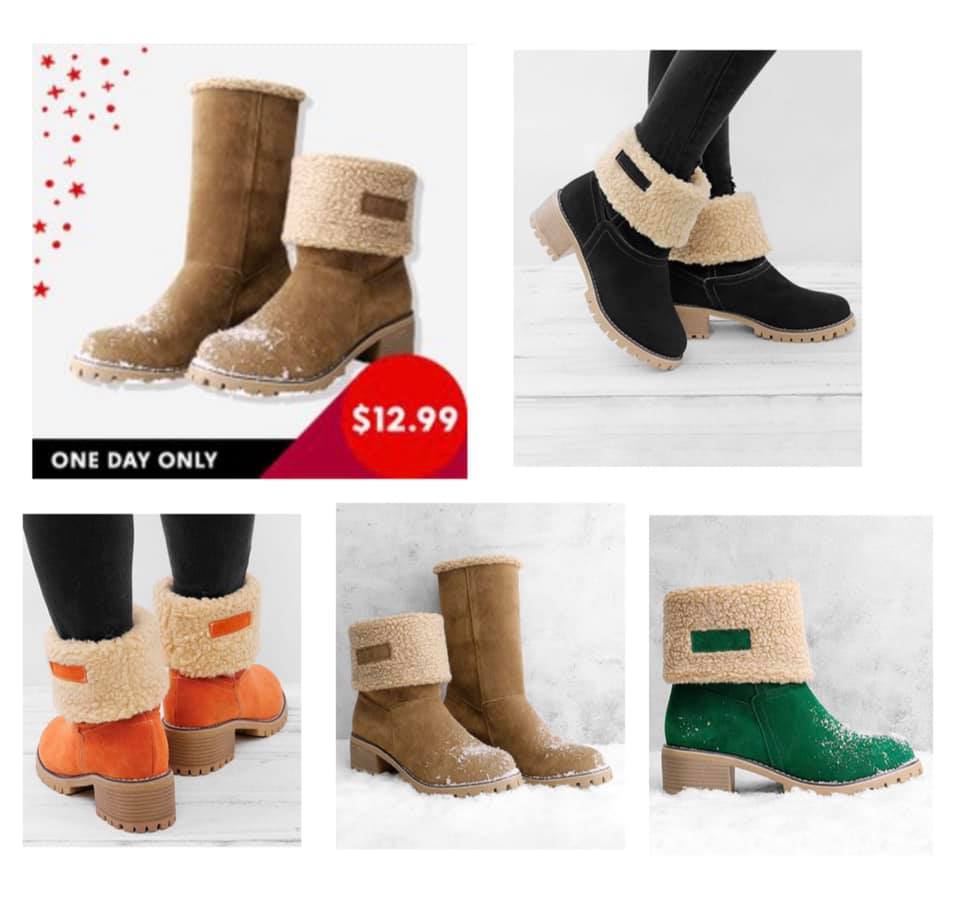 Fold-Over Boots Only $12.99!