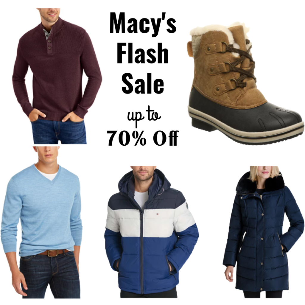 macy's flash sale today coats