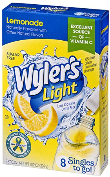 Wyler’s Light Singles To Go Drink Packets 96 Single Servings (Pack of 12)