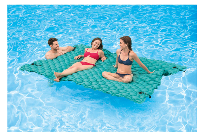 intex giant floating mat