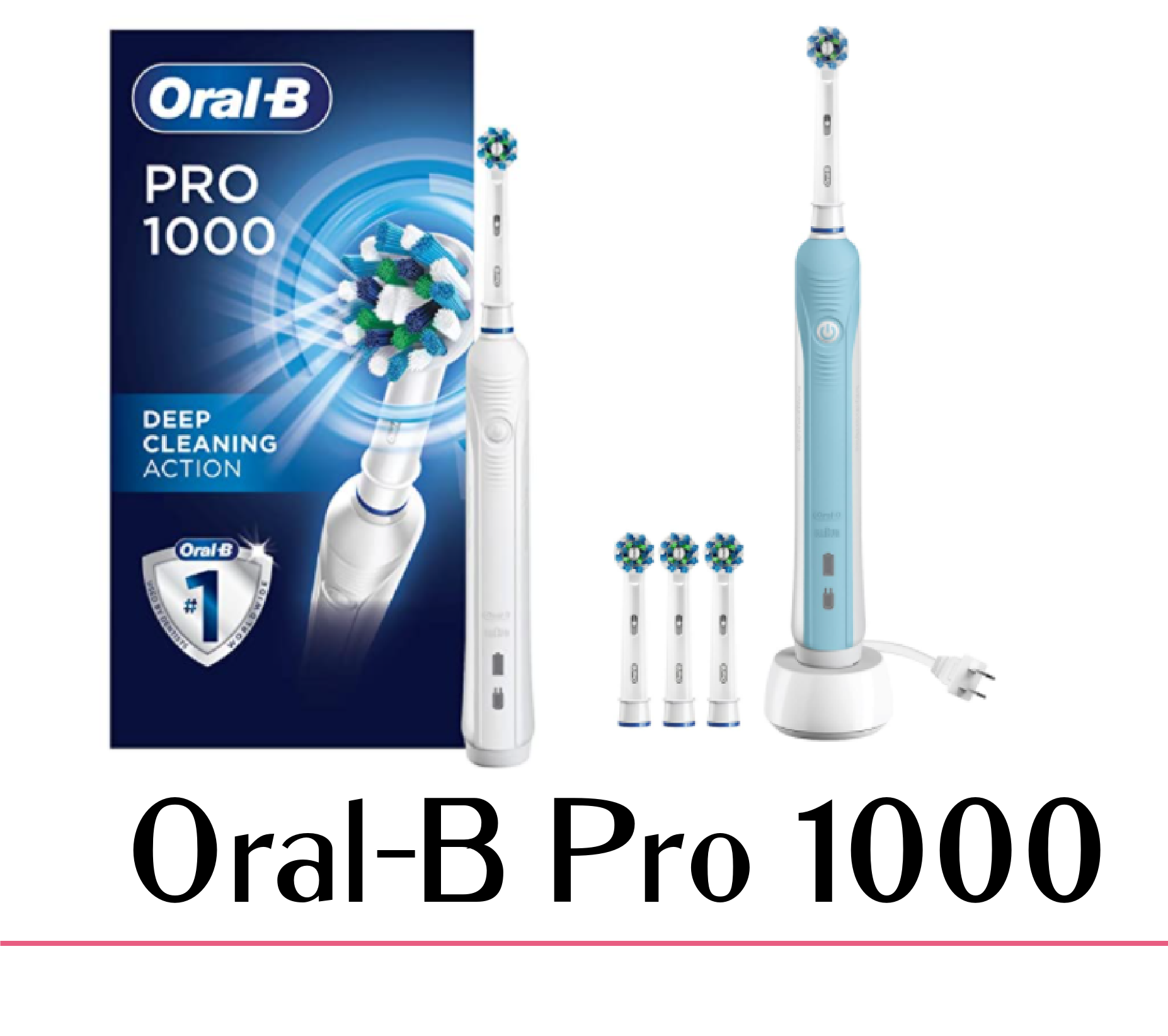 Oral-B Pro 1000 + THREE Brush Head Refills ONLY $25.73 (reg. $79).