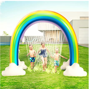 rainbow blow up sprinkler