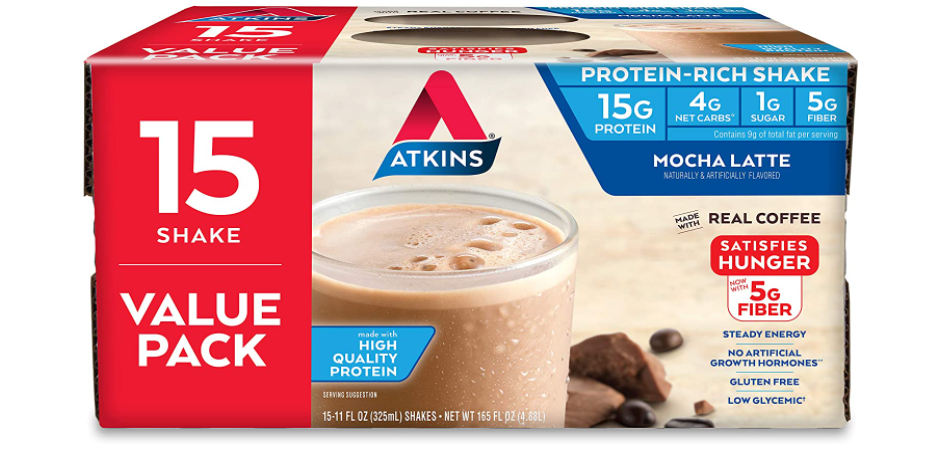Atkins Protein Shake 15-Count Just $14 Shipped – Only 93¢ Each ...
