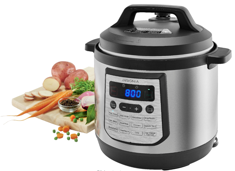 Insignia Quart Multi Function Pressure Cooker Stainless Steel