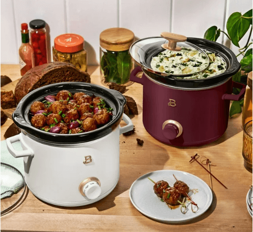 Beautiful by Drew Barrymore Mini Slow Cooker 2-Pack Only $15 Shipped for  Walmart+ Members - Couponing with Rachel