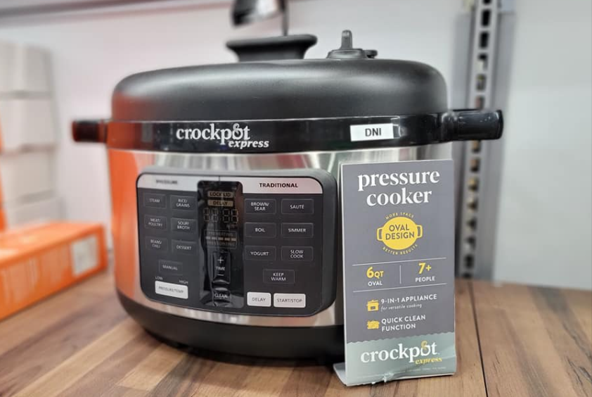 Crock-Pot Express 6-Qt Oval Max Pressure Cooker Stainless Steel