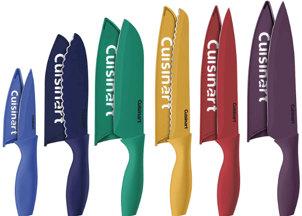Cuisinart 12 Piece Ceramic Coated Stainless Steel Knives Couponing 