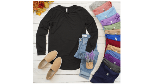Cute Striped Curved Hem Casual Top