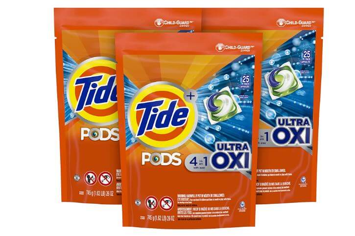 Tide Pods Ultra Oxi 75-Count Only $13 Shipped on Amazon - $4.34 Per Bag ...