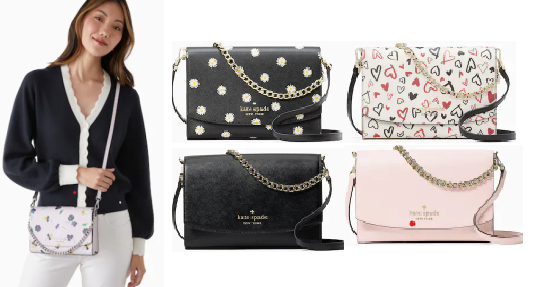 Kate Spade Carson Convertible Crossbody Handbag (black): Handbags