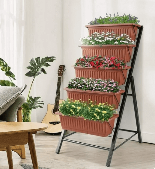 Vertical 4ft. 5-tier Raised Garden Bed Planter Box $55.99 (reg. $140 